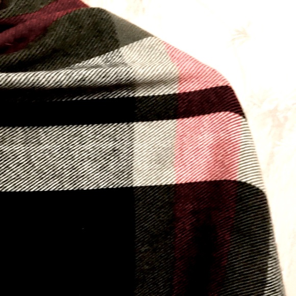 Express Black, Red, White and Gray Oversized Scarf - Picture 5 of 8